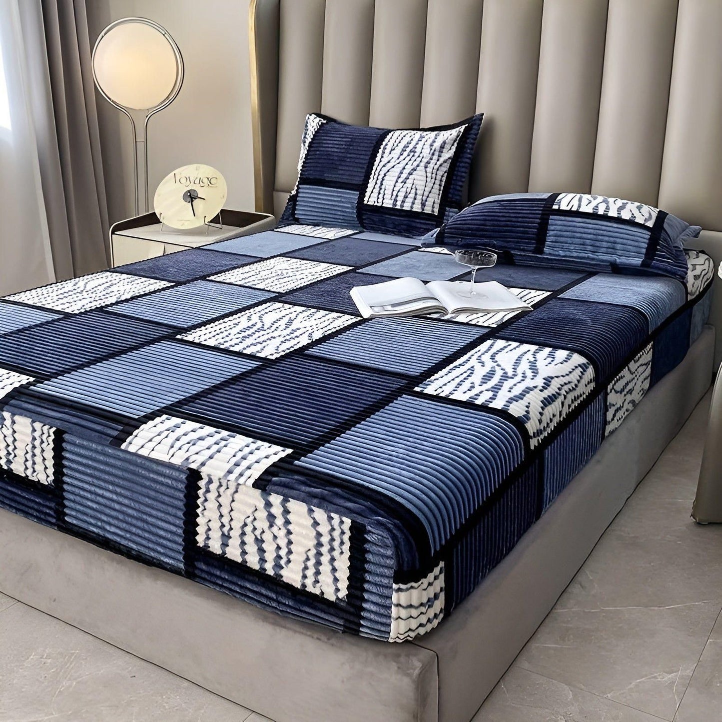 CozyVelvet Duvet Cover - Bekväm Tjockad Mjölkmadrasskydd