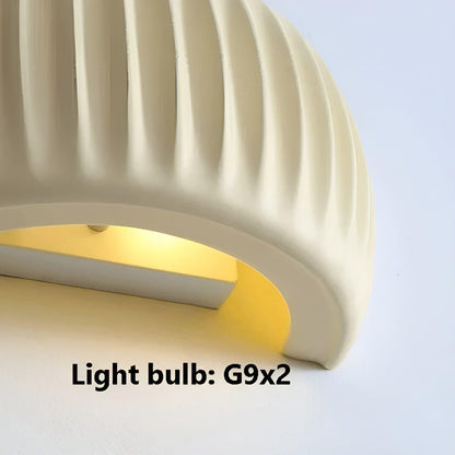 Lanzotti Lampa - Nordisk Dekorativ Ribbade Vägglampa