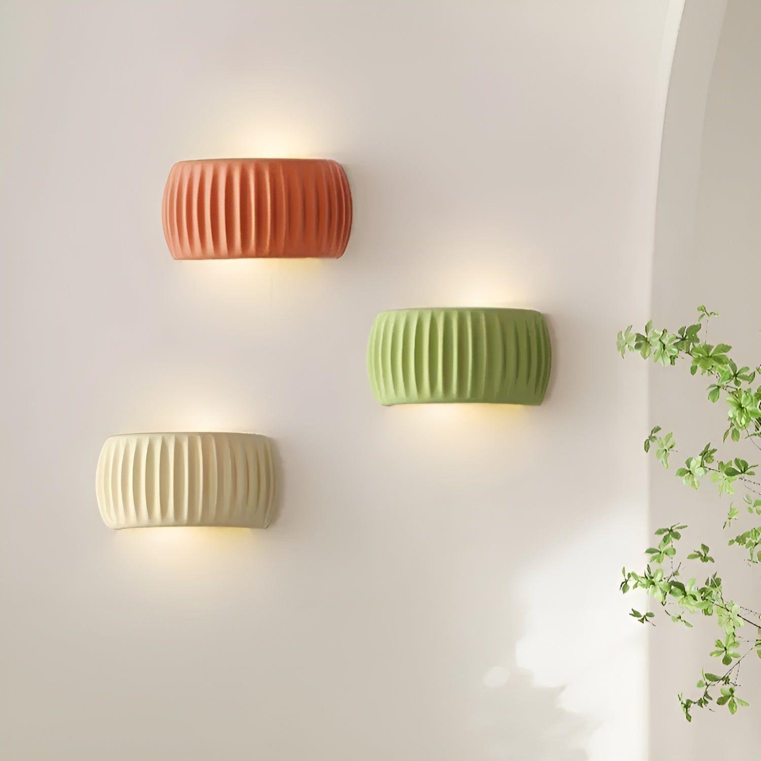 Lanzotti Lampa - Nordisk Dekorativ Ribbade Vägglampa