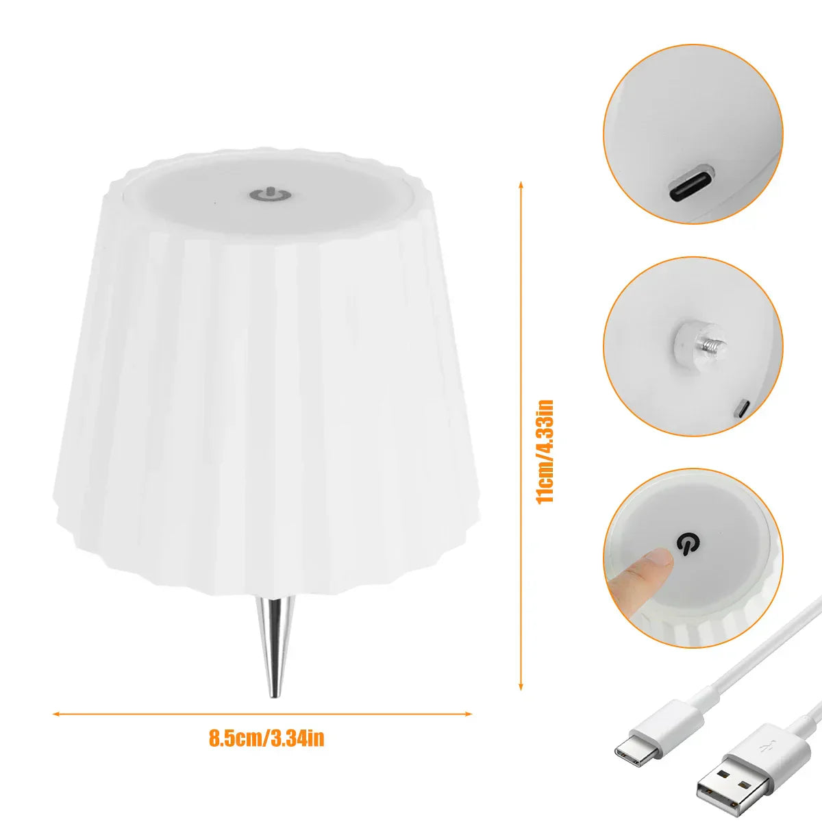 EcoGlow - LED Flesbordslampa med Hållbar Design och Varm Belysning
