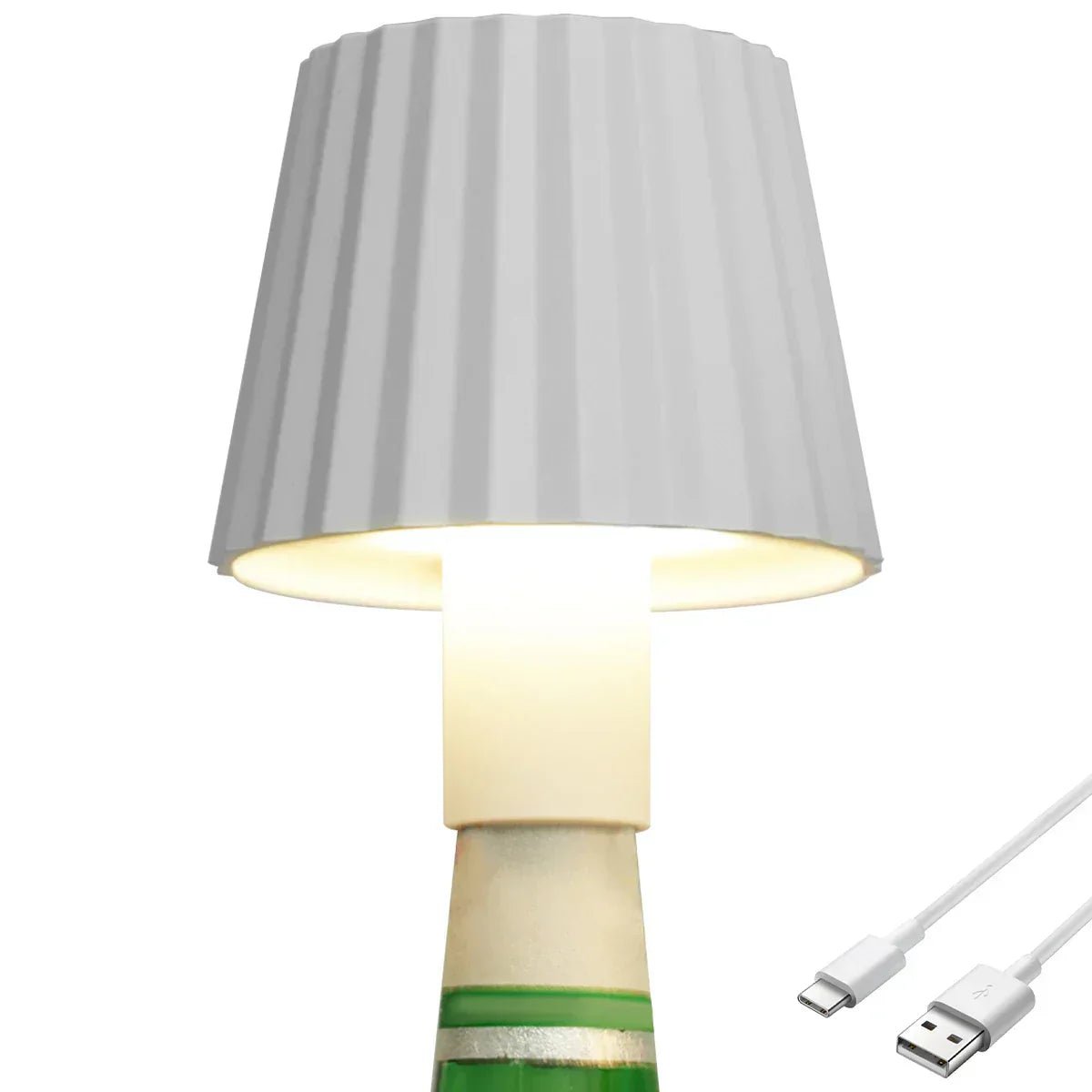 EcoGlow - LED Flesbordslampa med Hållbar Design och Varm Belysning