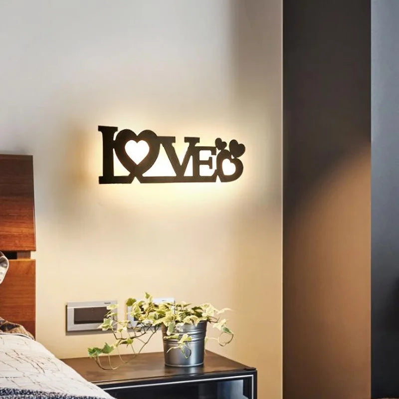 LetterGlow - Modern LED bokstavslampa för väggmontering – Dekorativ belysning