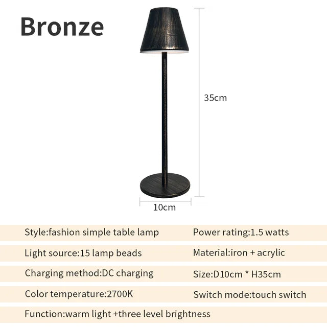 LumiFlex - Uppladdningsbar Bordslampa