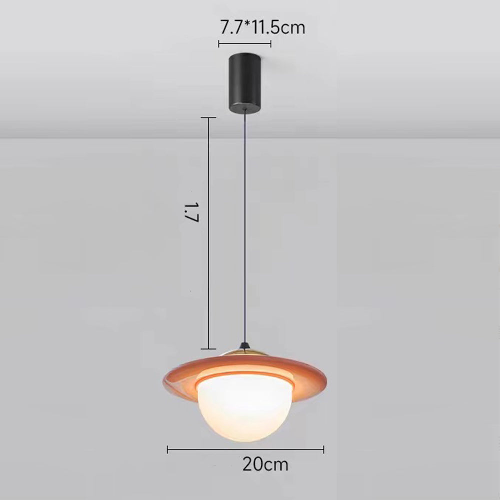 Kreativ Färgglad Planet Glas Pendel