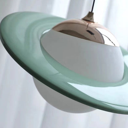 Kreativ Färgglad Planet Glas Pendel
