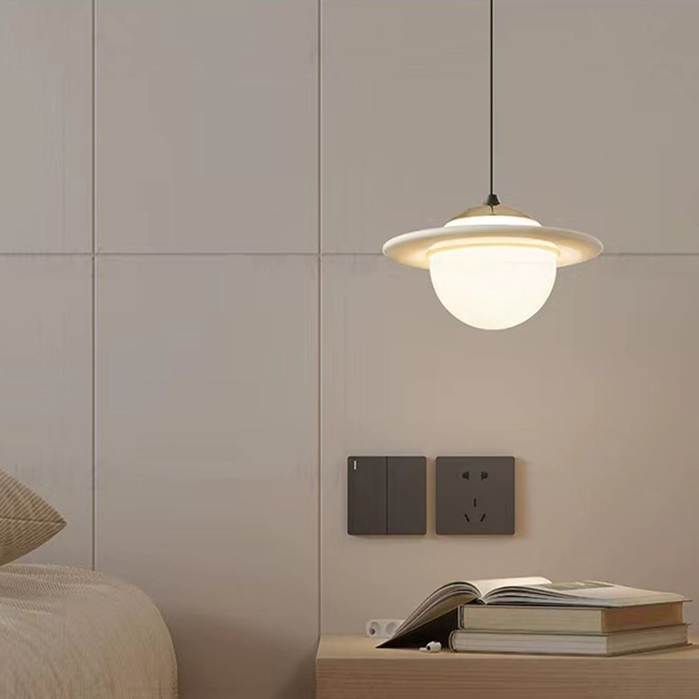 Kreativ Färgglad Planet Glas Pendel