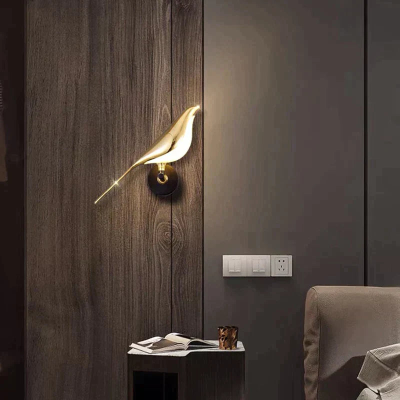 VogelLicht - Skandinavisk LED-fågel vägglampa