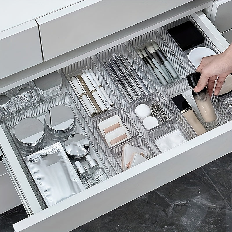 Carvallo Make-up Organizer med lådor | Transparent akryl | Stilig förvaring för kosmetik och smycken