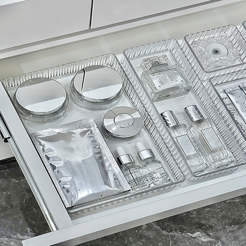 Carvallo Make-up Organizer med lådor | Transparent akryl | Stilig förvaring för kosmetik och smycken