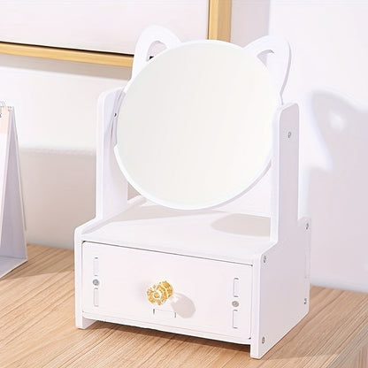 Makeup Spegel Med Förvaring Söt Bord Design