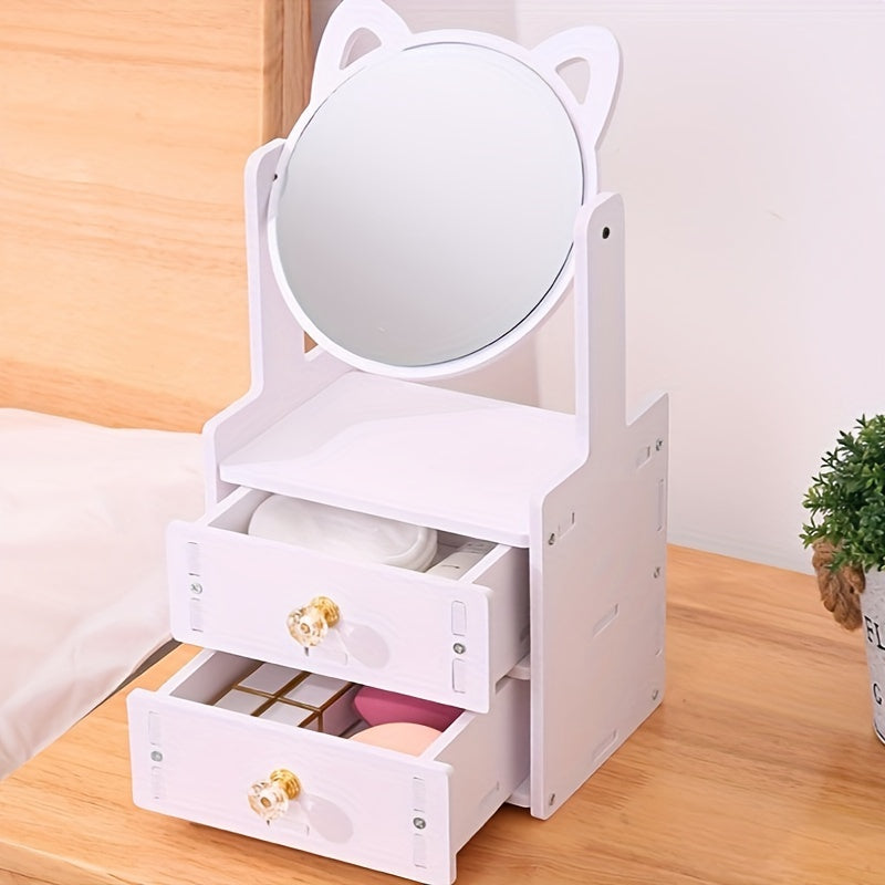 Makeup Spegel Med Förvaring Söt Bord Design