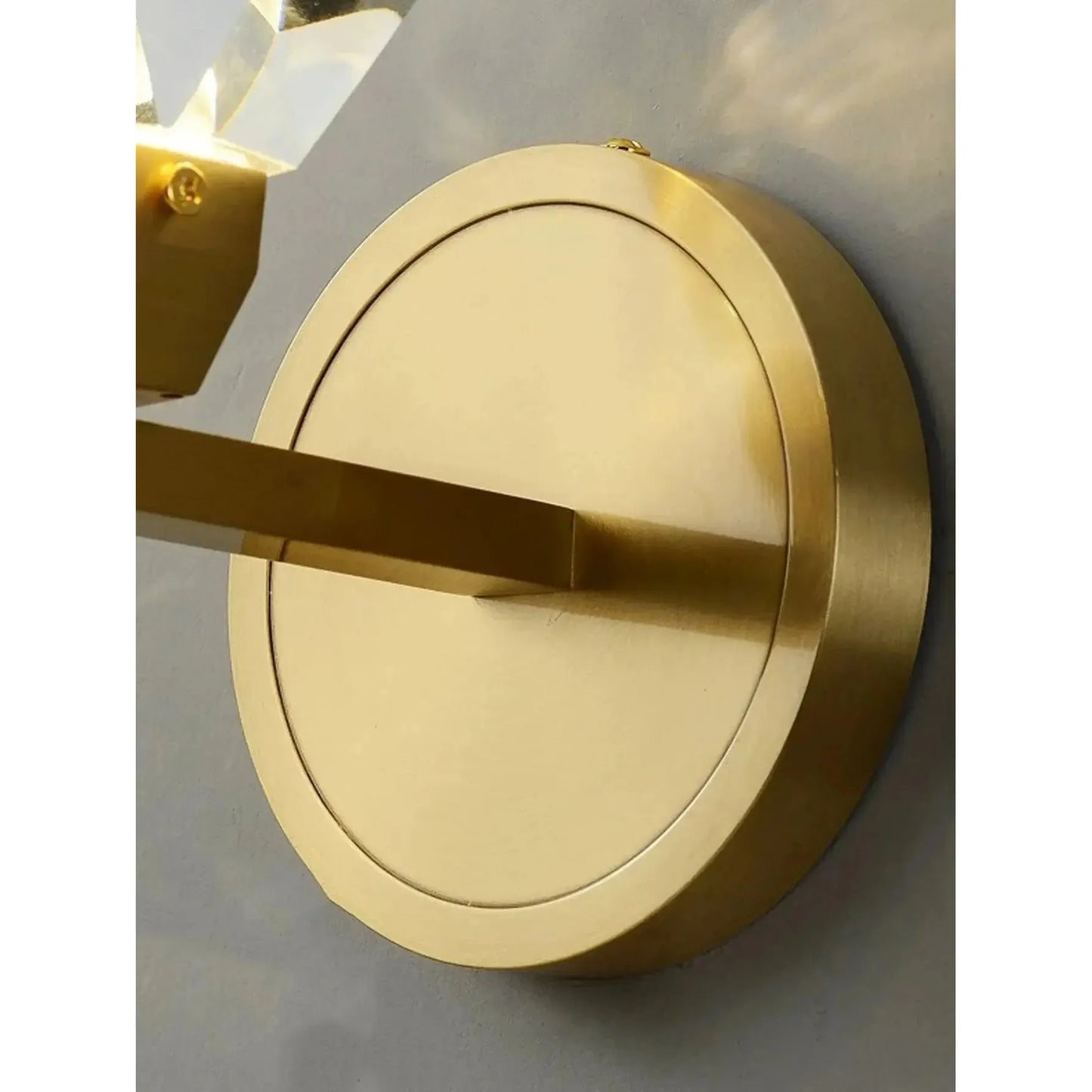 CrystalGleam Light - Lyxig Modern Guld Kristall LED Vägglampa