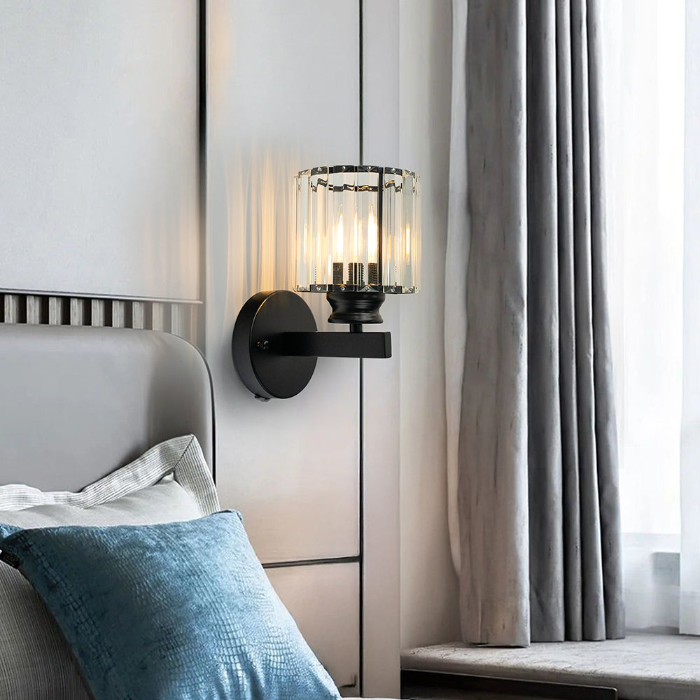 Kristallvägglampa - Rund eller Fyrkantig