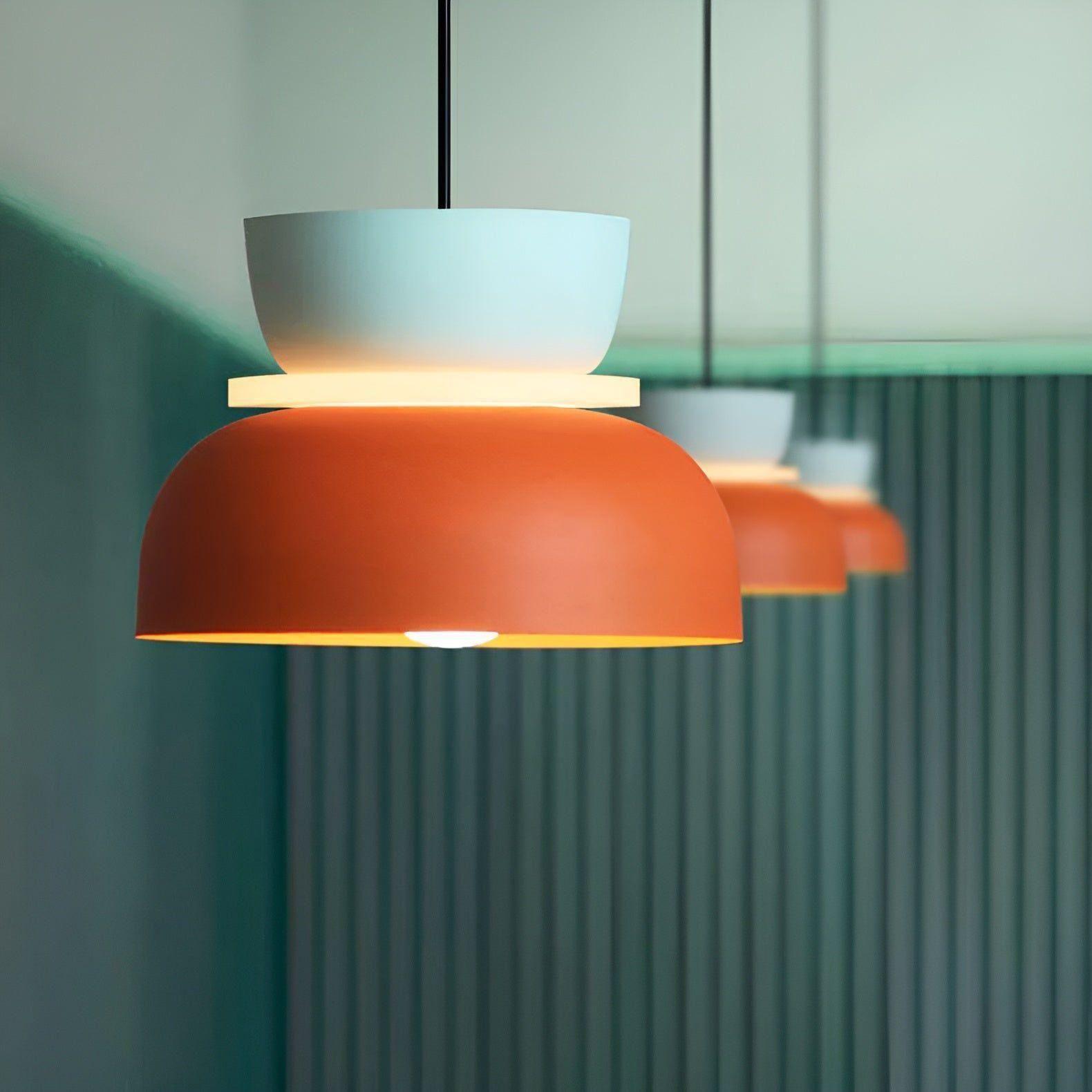 LED-hängande lampan i macaronstil – Dekorativ taklampa för ditt hem