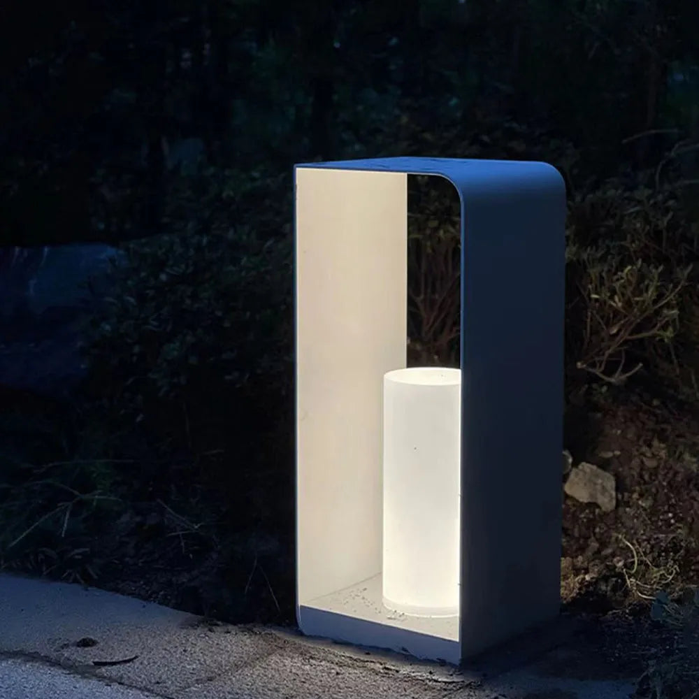 Utomhus Golvlampa Metall Solenergi LED Ljus