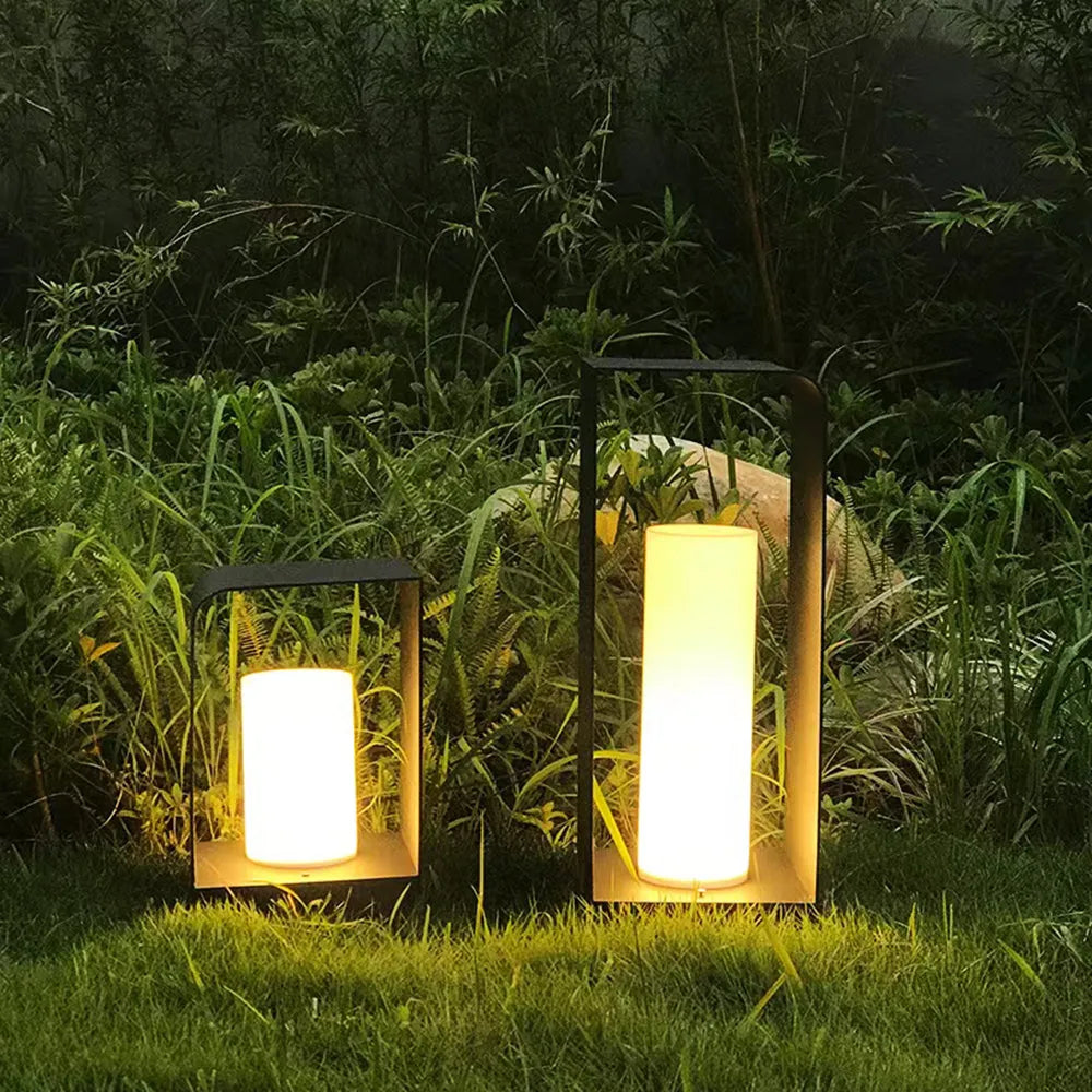 Utomhus Golvlampa Metall Solenergi LED Ljus