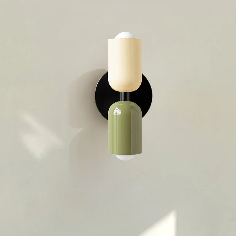 Vägglampa Modern Dubbel Glas Sconce Armatur