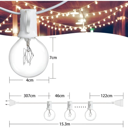FairyFlicker String Lights - Lyxig terrassbelysning med vattentätt skydd