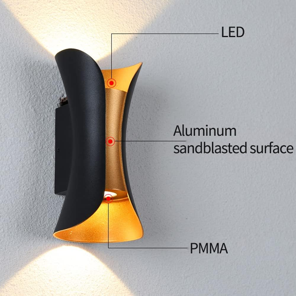 Utomhus LED Vägglampa Aluminium Vattentålig