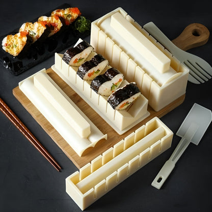 DIY Sushi Mäster-Set – Enkelt sushi-form-set för perfekta hemgjorda rullar