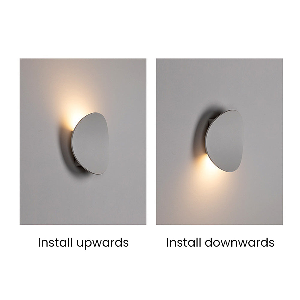 Kreativ Aluminium Skiva LED Vägglampa