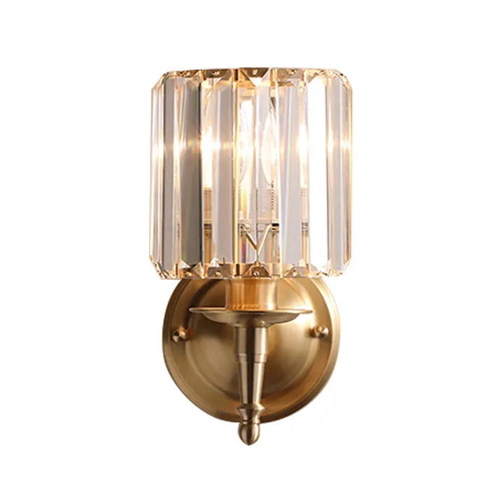 Klassisk Vintage Kristall Vägglampa – Oupulent Dekorativ Sconce