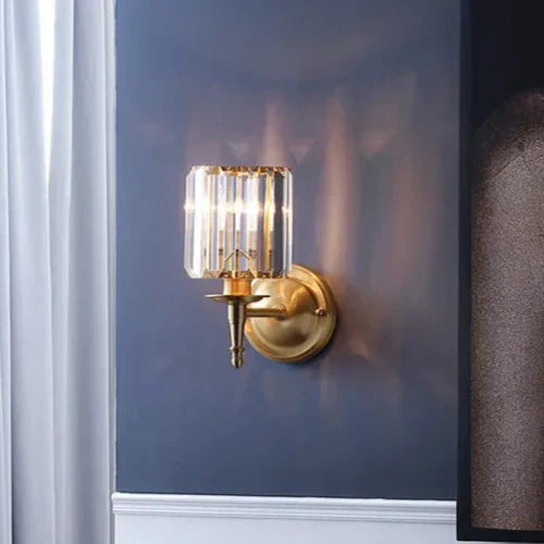 Klassisk Vintage Kristall Vägglampa – Oupulent Dekorativ Sconce