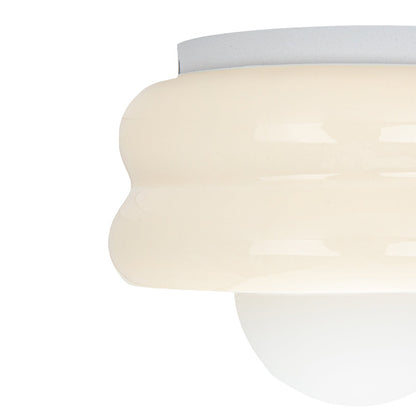 Modern keramik vägglampa | 5.91 tum | Vit lasyr finish | Inomhusbelysning | Brick by Brick