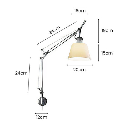 Modern Svängbar Silver Vägglampa