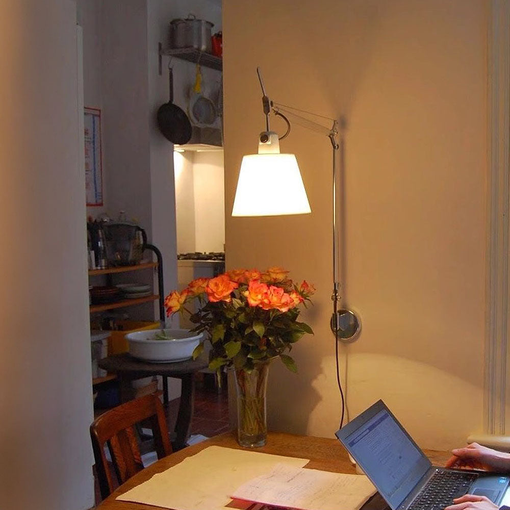 Modern Svängbar Silver Vägglampa