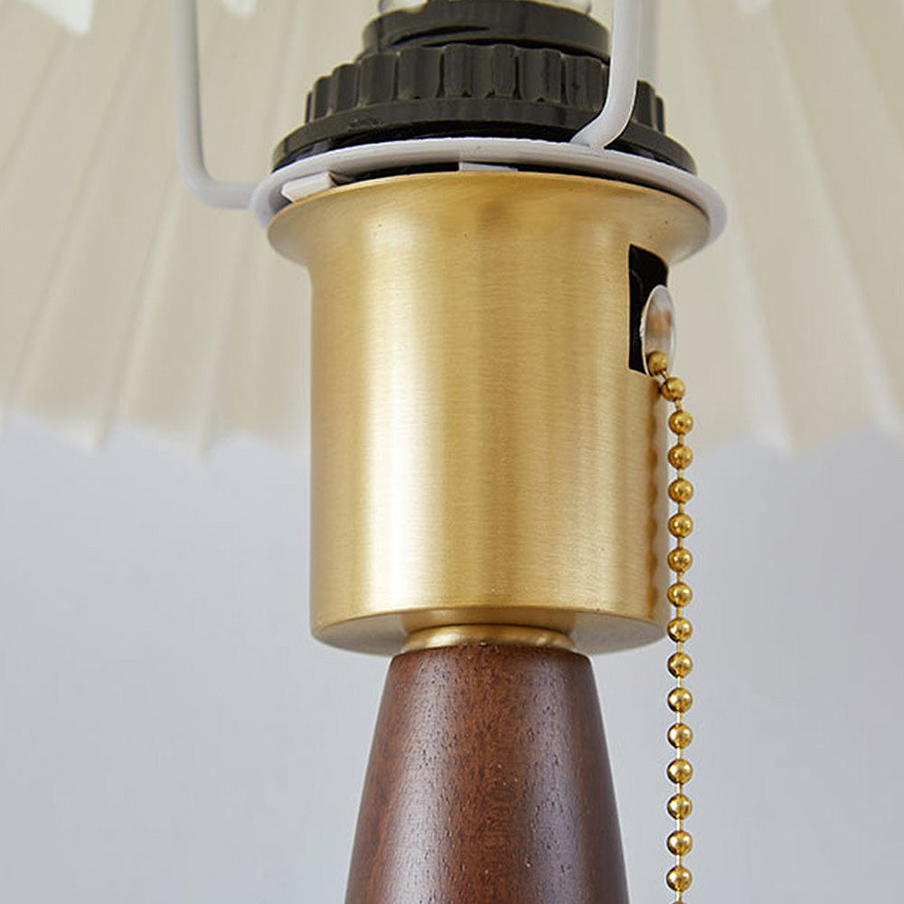 Klassisk valnöt vikbar vägglampa