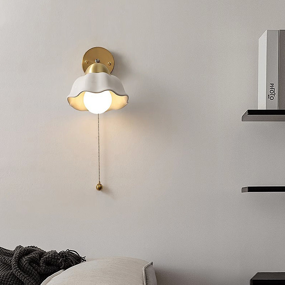 Fransk Vit Justerbar Vägglampa