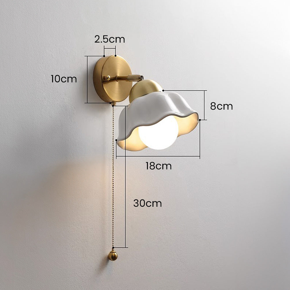 Fransk Vit Justerbar Vägglampa