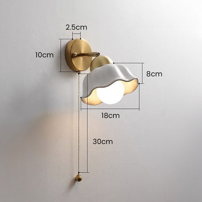 Fransk Vit Justerbar Vägglampa