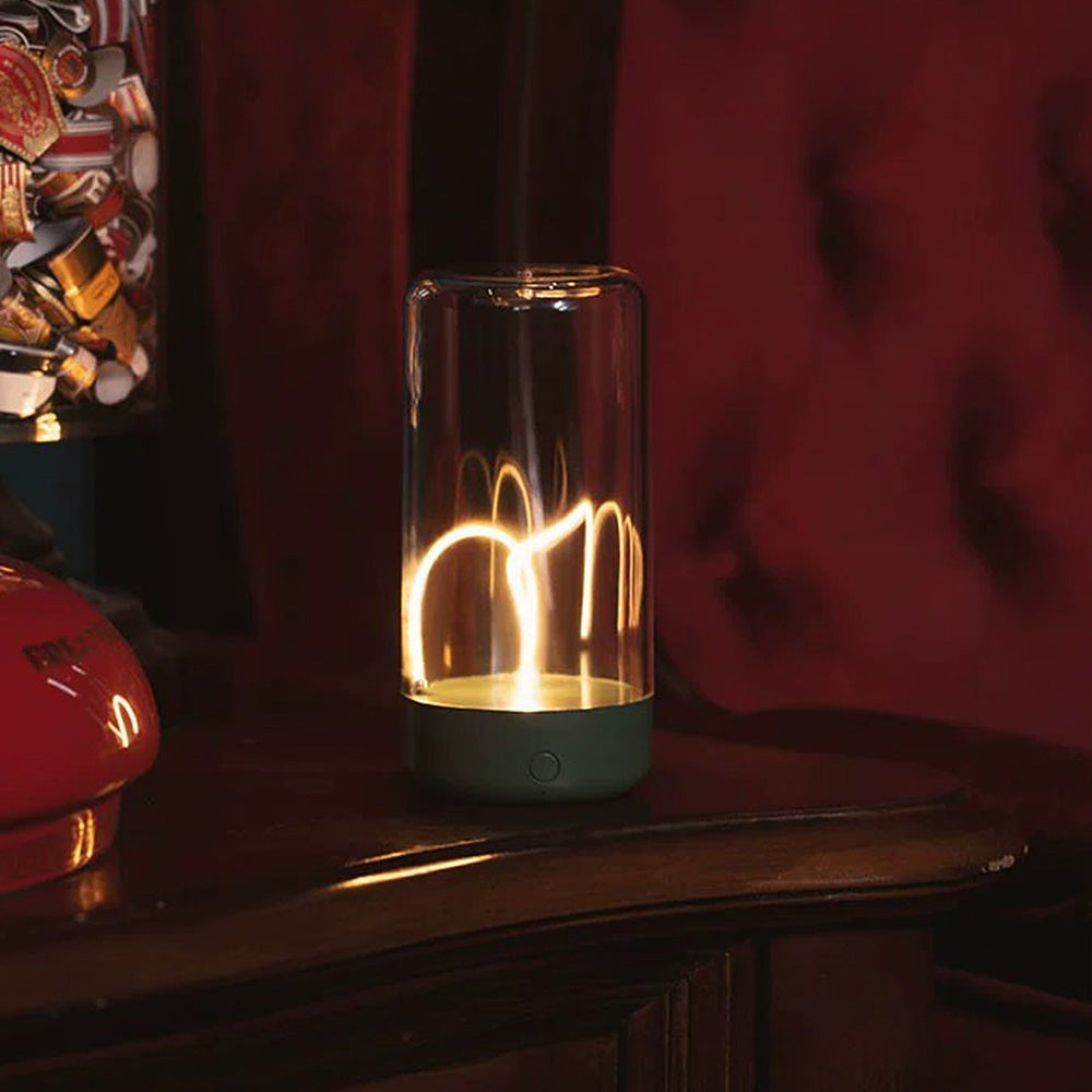 Modern magnetisk transparent akryl mini bordslampa