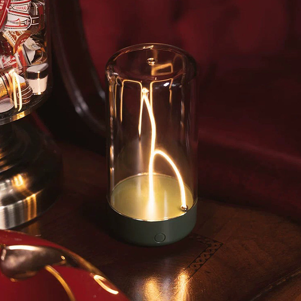 Modern magnetisk transparent akryl mini bordslampa