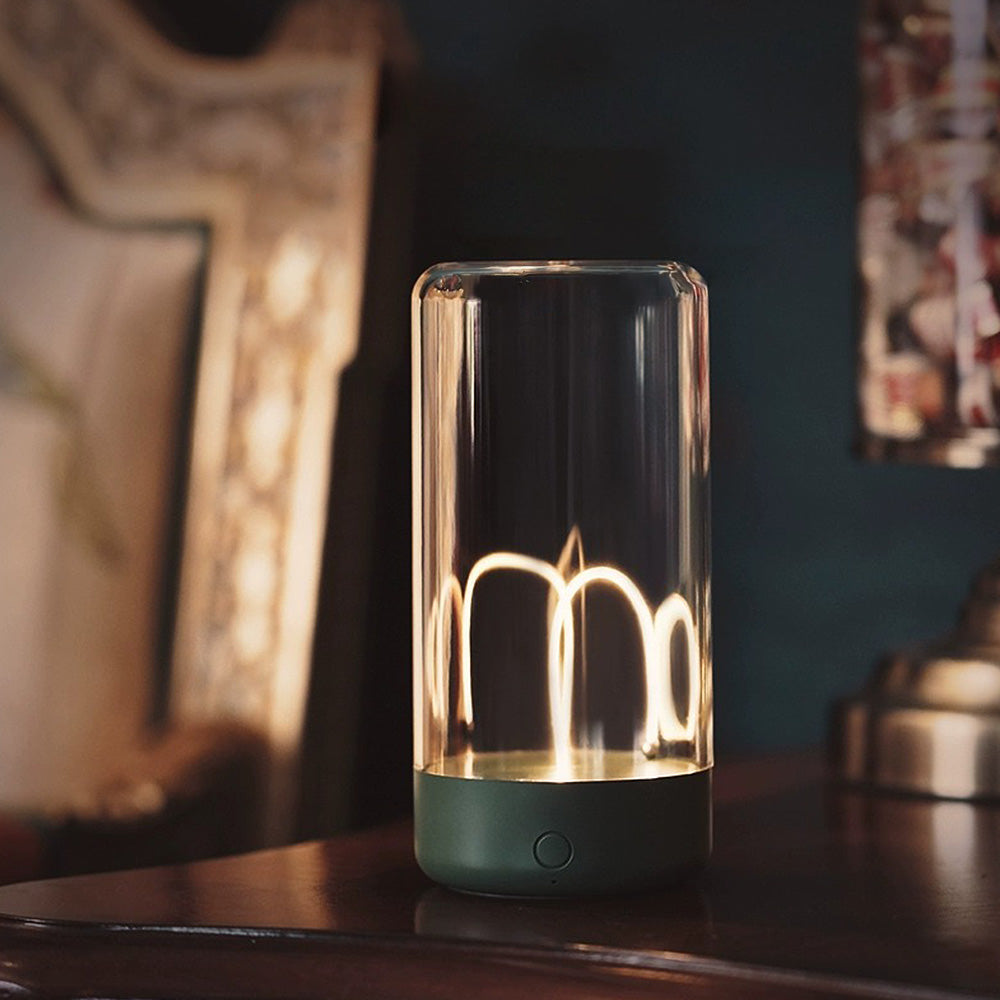 Modern magnetisk transparent akryl mini bordslampa