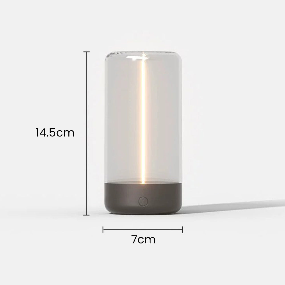 Modern magnetisk transparent akryl mini bordslampa