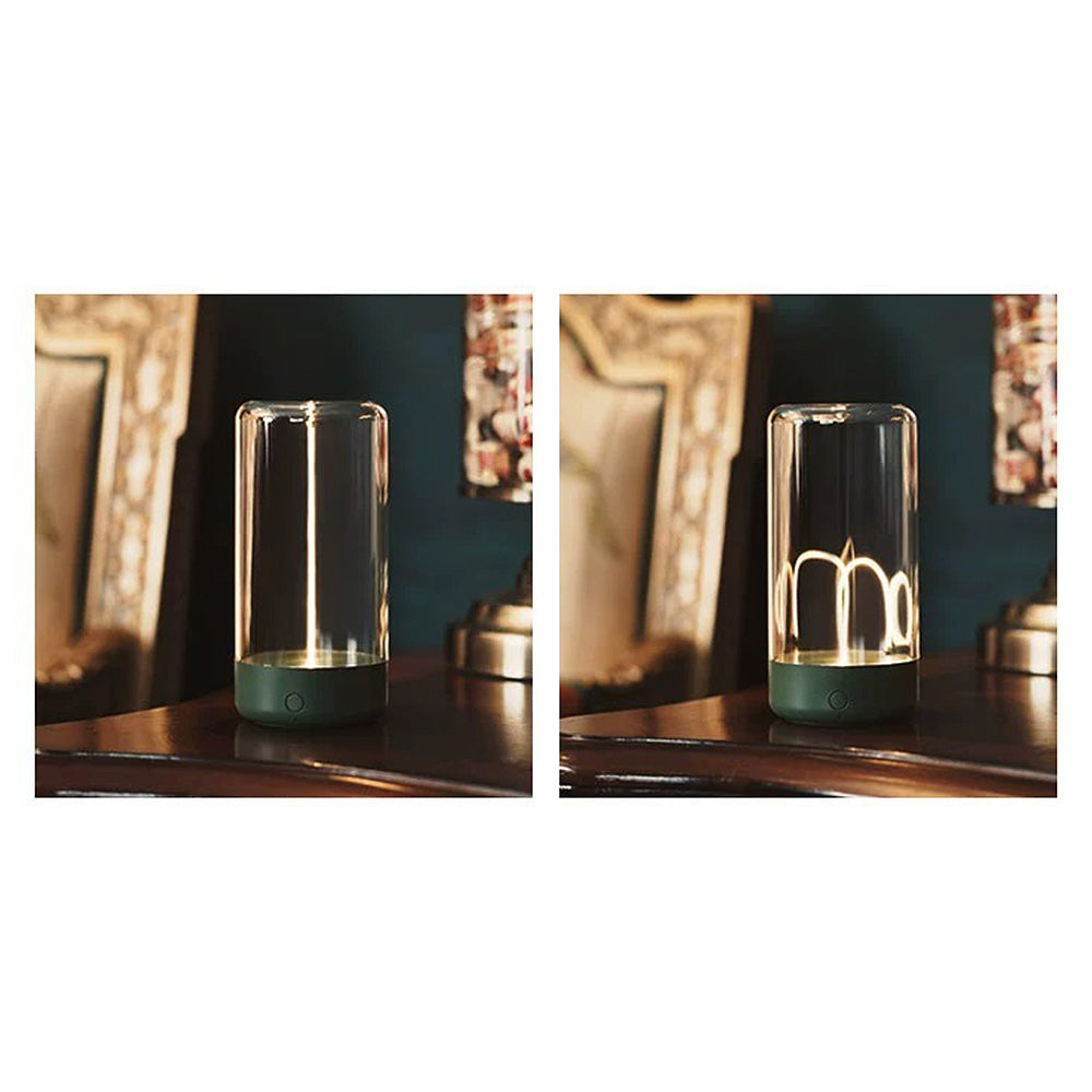 Modern magnetisk transparent akryl mini bordslampa