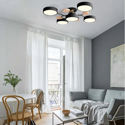 Taklampa Modern LED Flush Mount Kristallkrona