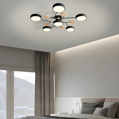 Samtida Semi-Flush LED Taklampa