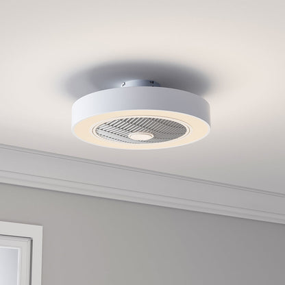Kompakt 55 cm Takfläkt med 3 LED-ljusslägen och fjärrkontroll