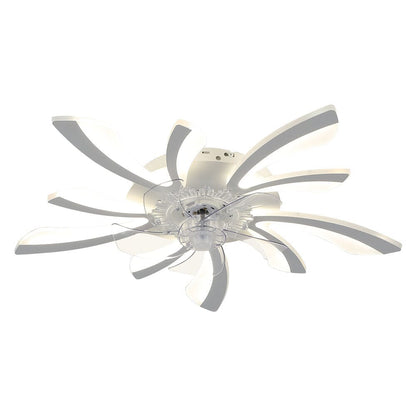 Kreativ 78cm Akryl Takfläkt med Inbyggd LED-Belysning