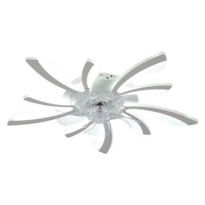 Kreativ 78cm Akryl Takfläkt med Inbyggd LED-Belysning