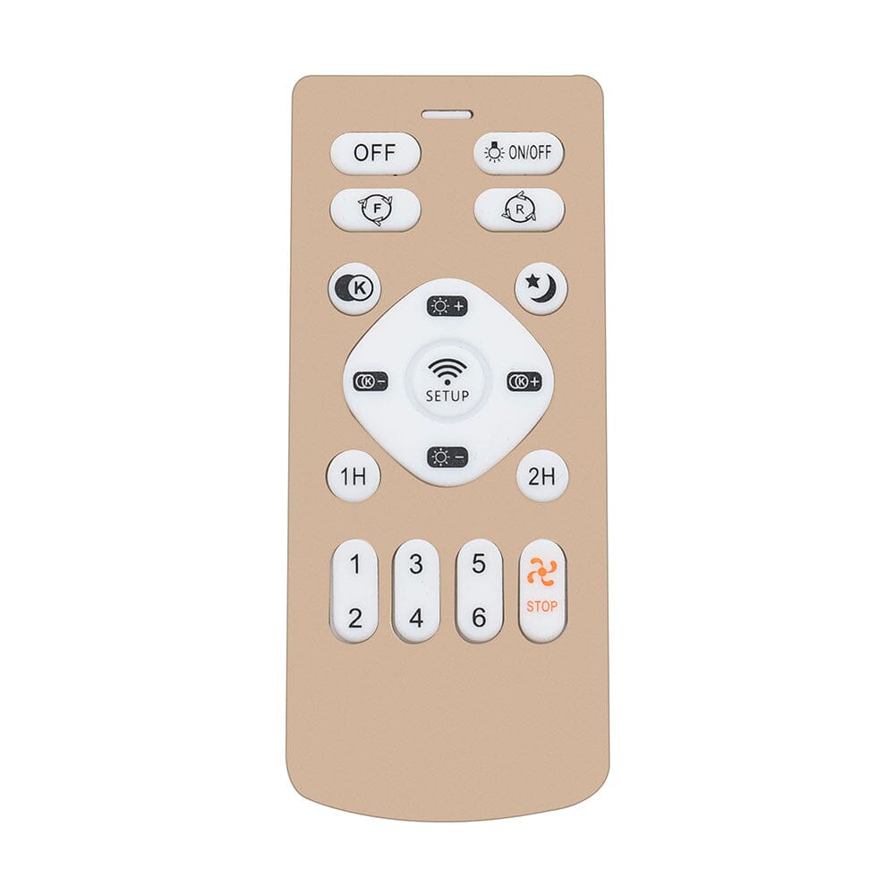 Stilren Rund Crystal LED Takmonterad Takfläkt Lampa