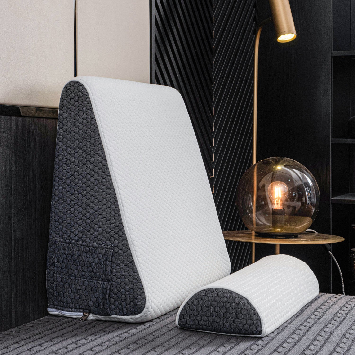 Deluxe Lutande Reflux Kuddstöd med Memory Foam