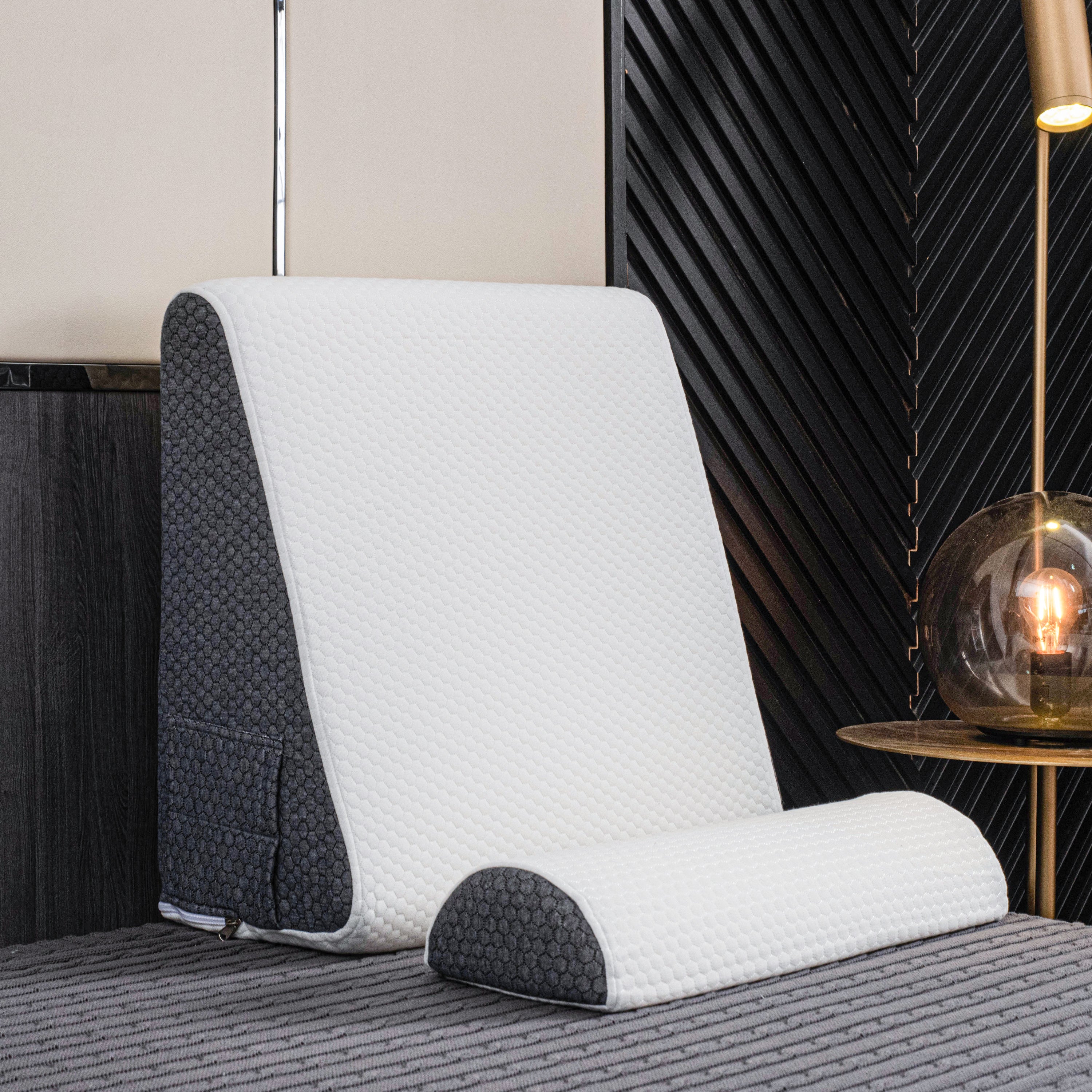 Deluxe Lutande Reflux Kuddstöd med Memory Foam