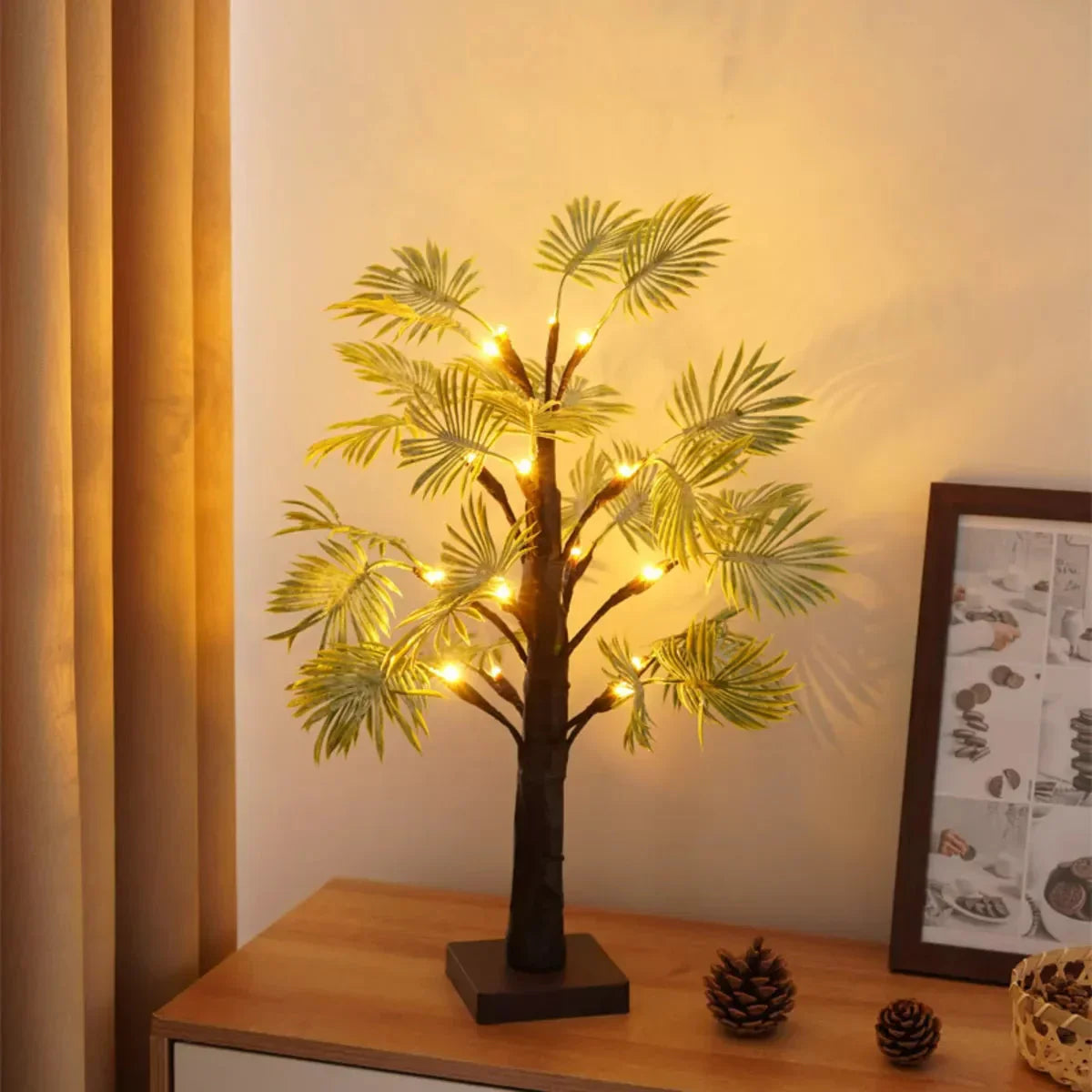 Tropiska palmblad LED-lampor