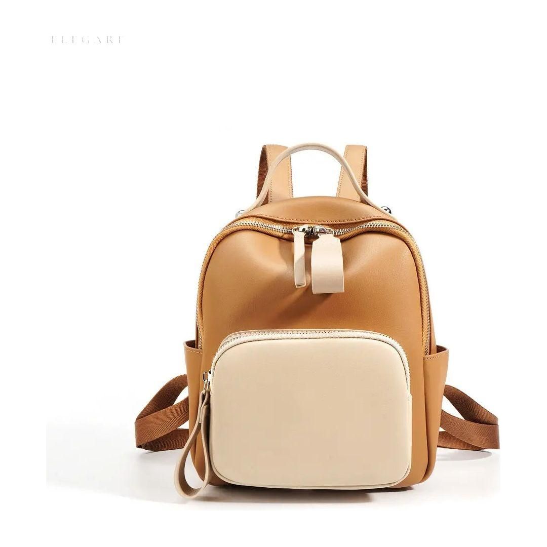 Nuvanié Lyx Dams Rucksack | Handgjord av Veganläder | Mångsidig &amp; Stilren | I 4 Färger