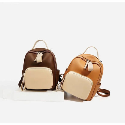 Nuvanié Lyx Dams Rucksack | Handgjord av Veganläder | Mångsidig &amp; Stilren | I 4 Färger